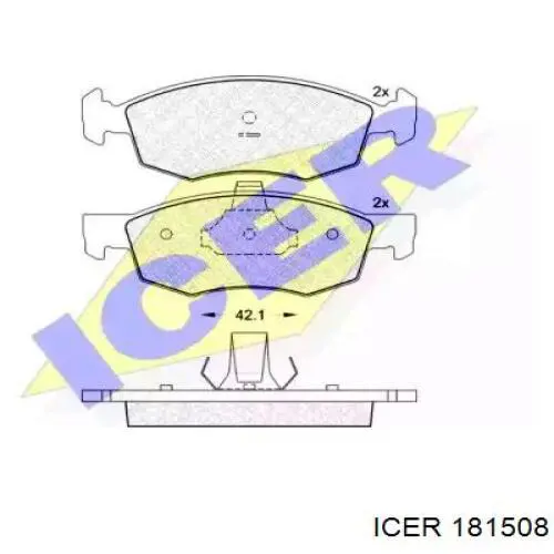 Тормозные колодки Icer 181508