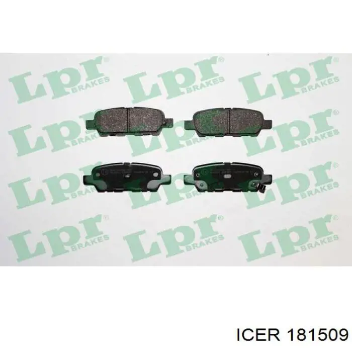 Колодки дисковые  Icer 181509 цена, от 17.38 USD