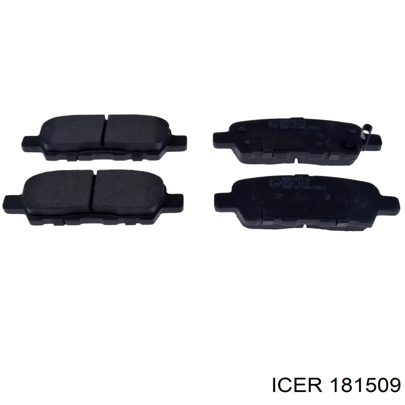 181509 Icer Колодки тормозные дисковые комплект
