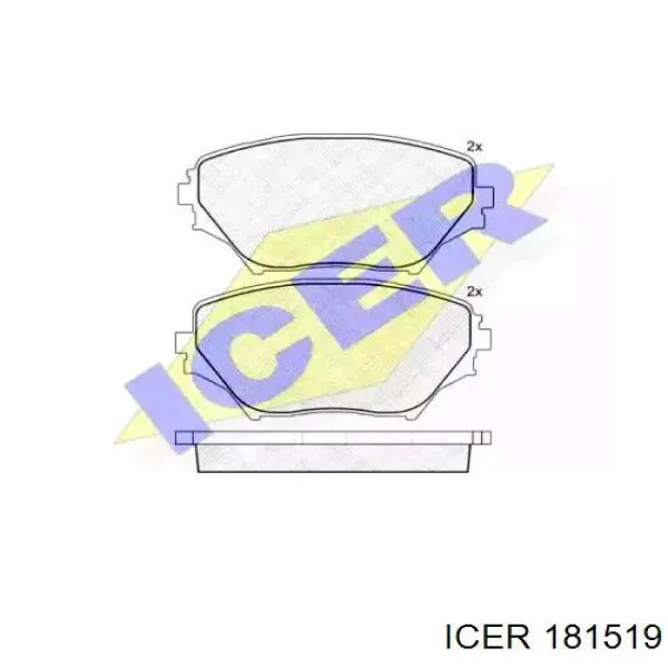 181519 Icer Колодки передние