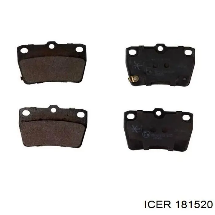 Купить 181520 Icer Колодки тормозные задние, дисковые