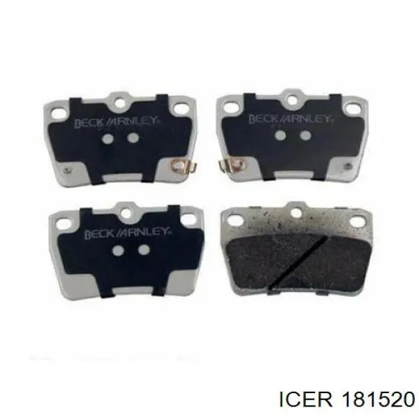 Задние тормозные колодки 181520 Icer