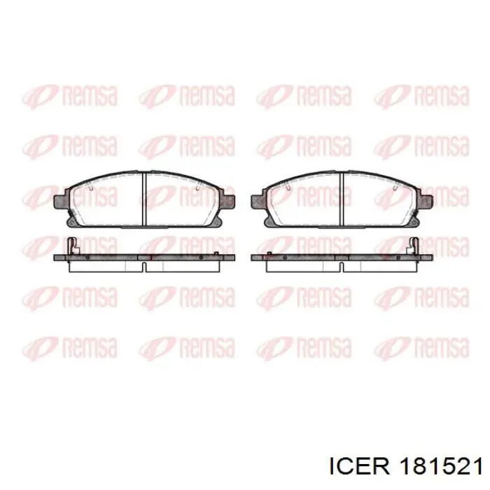 Колодки Icer 181521 цена, от 24.10 USD