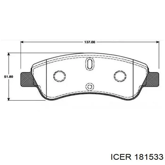 Колодки Icer 181533 цена, от 29.65 USD