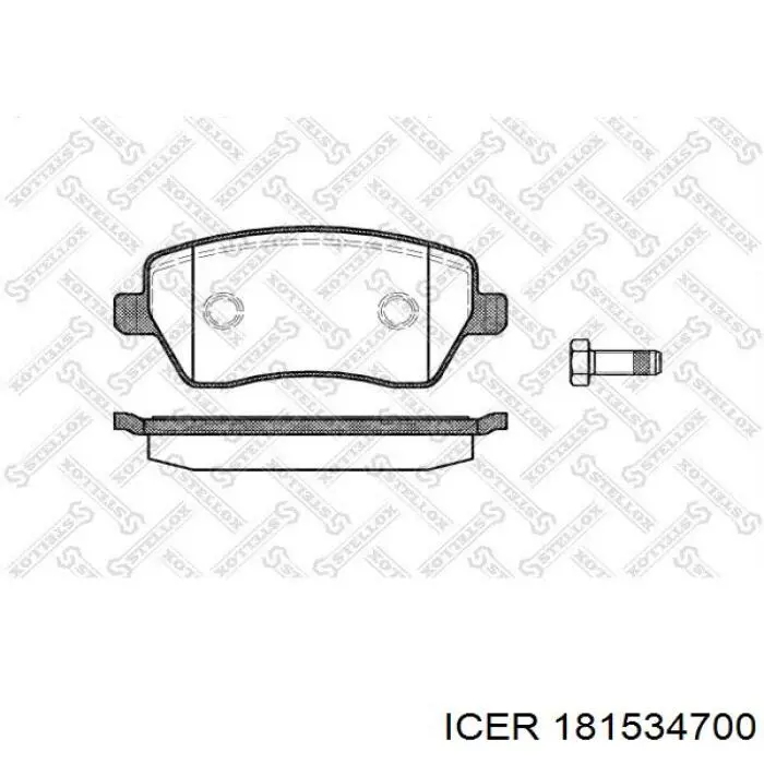 Купить 181534700 Icer Колодки тормозные