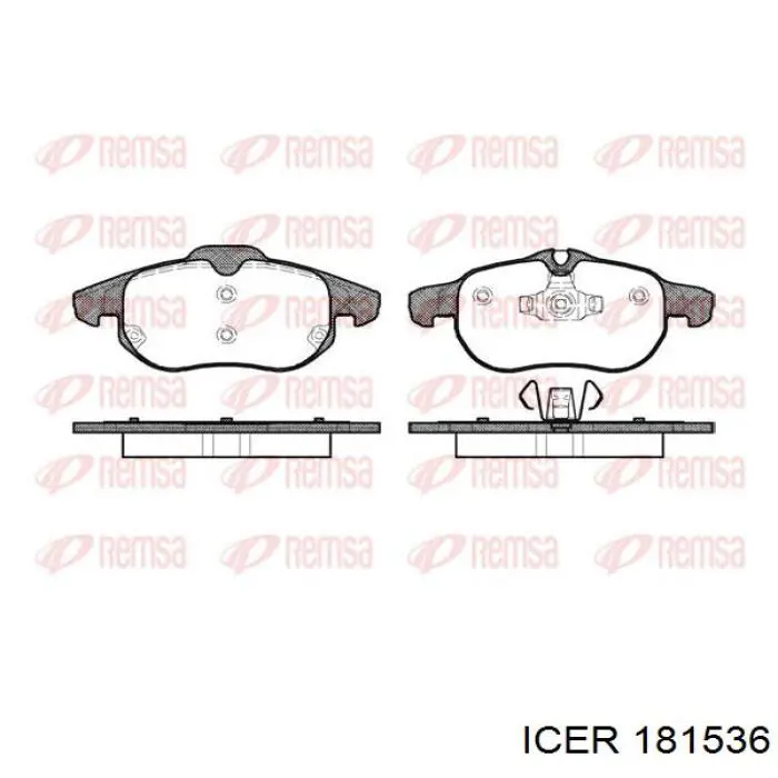 Купить 181536 Icer Колодки тормозные