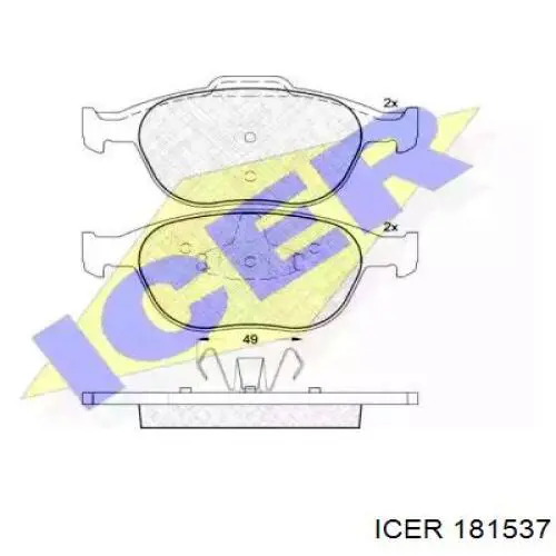 Купить 181537 Icer Колодки тормозные
