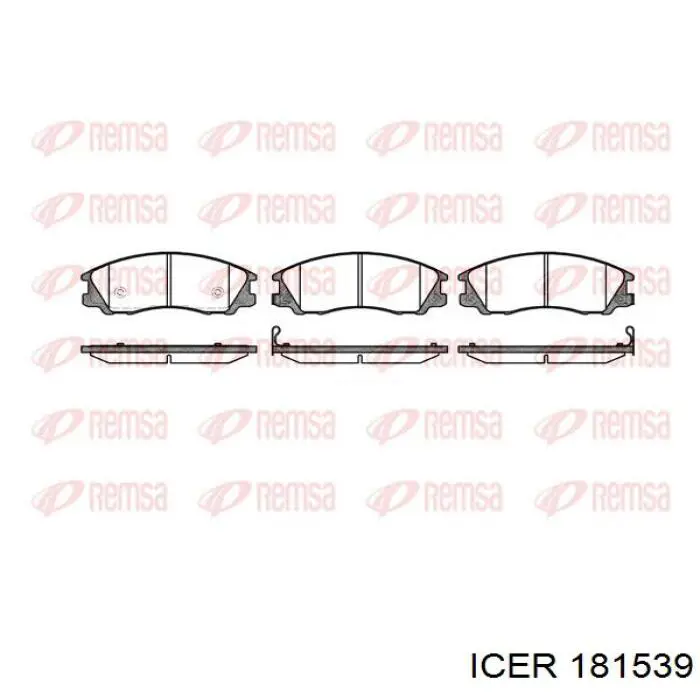 Купить 181539 Icer Колодки тормозные