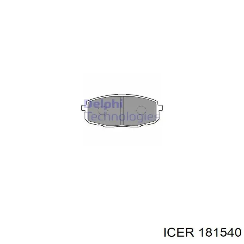 Купить 181540 Icer Колодки тормозные