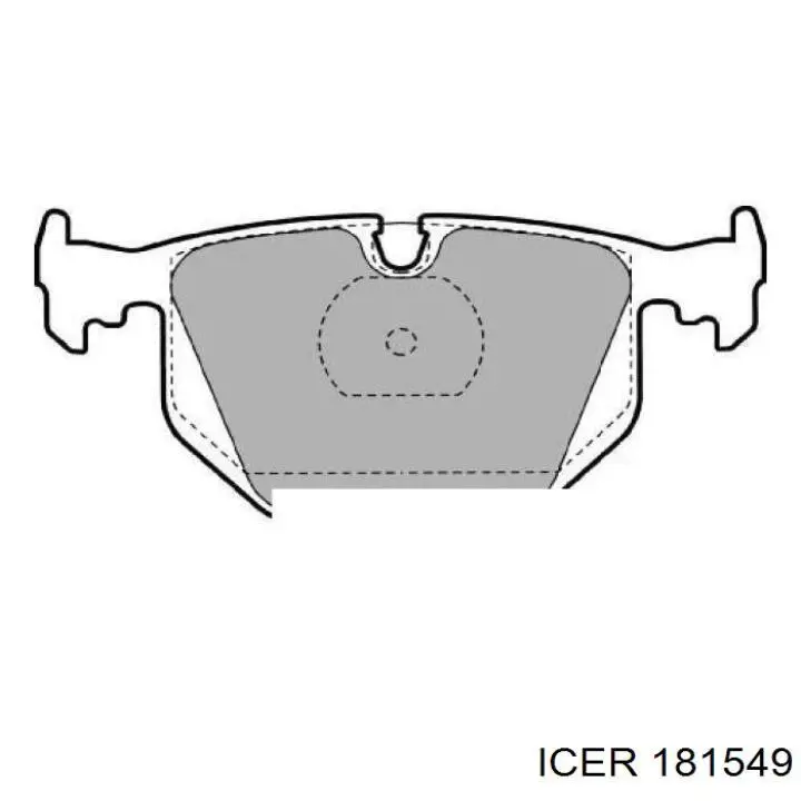 Купить 181549 Icer Колодки тормозные задние, дисковые