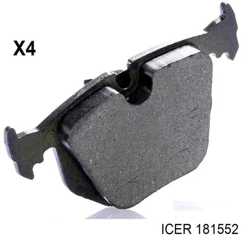 Задние дисковые колодки Icer 181552