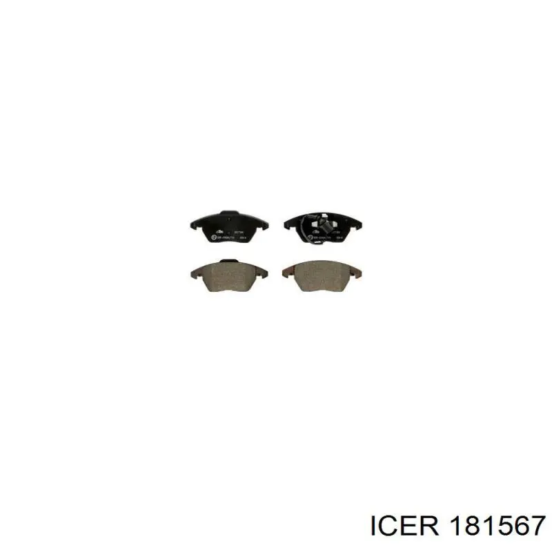 Купить 181567 Icer Колодки тормозные