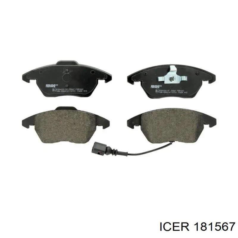 181567 Icer Колодки передние