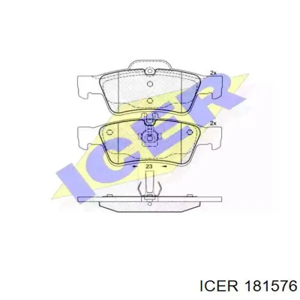 Купить 181576 Icer Колодки тормозные задние, дисковые