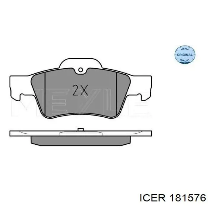 Колодки дисковые  Icer 181576 цена, от 25.71 USD