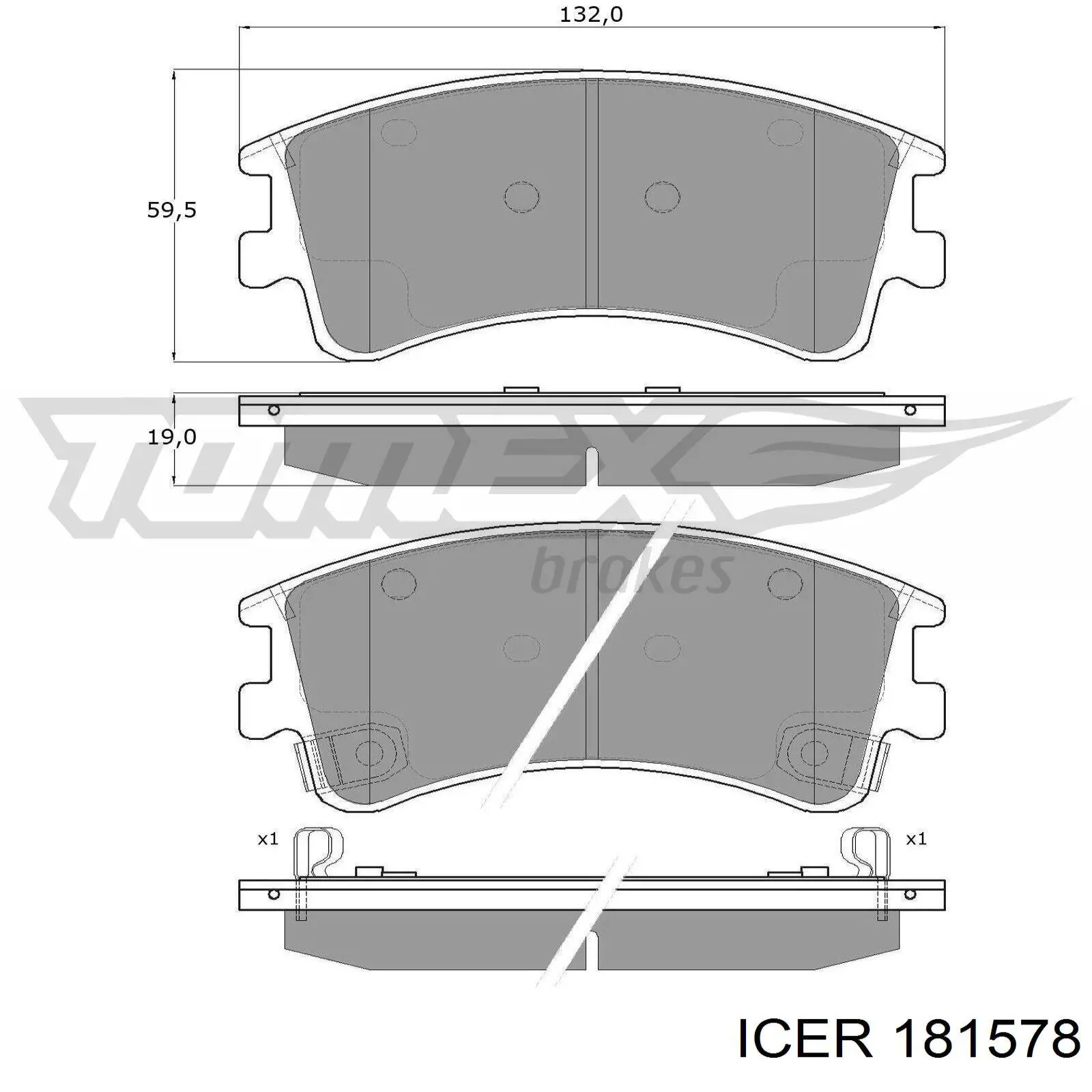 Колодки Icer 181578 цена, от 23.68 USD