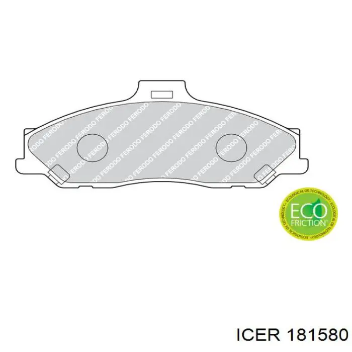 Передние тормозные колодки 181580 Icer