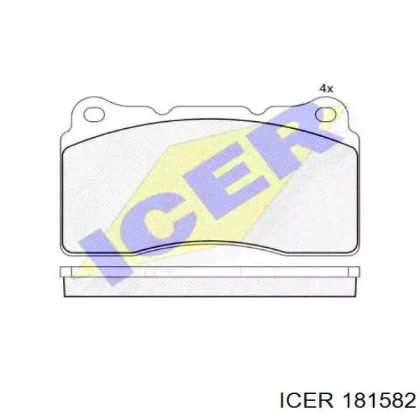 Pastillas de freno delanteras 181582 Icer