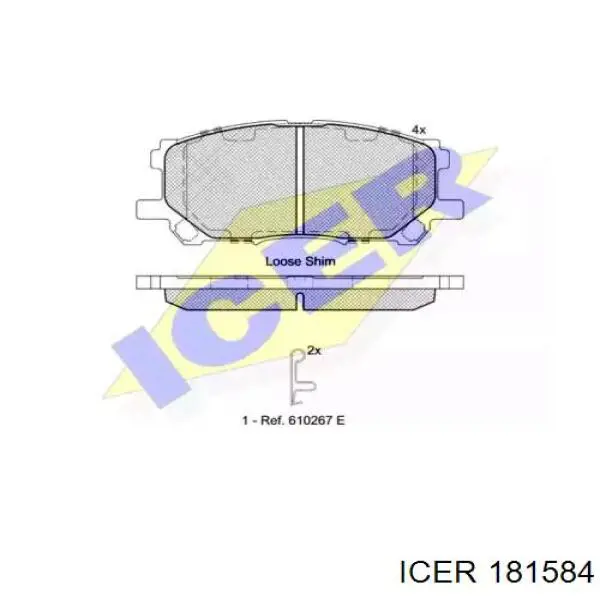 Колодки Icer 181584 цена, от 25.17 USD