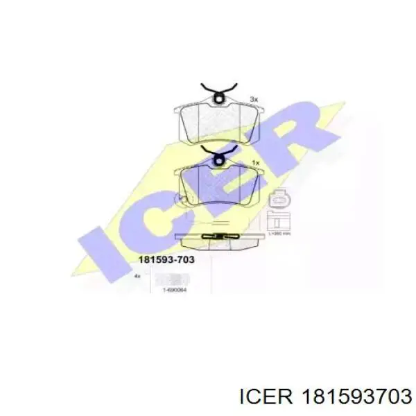 Колодки дисковые  Icer 181593703 цена, от 19.70 USD