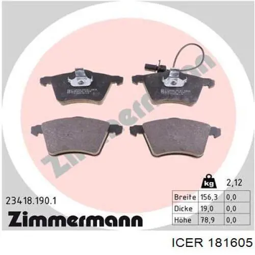 Колодки Icer 181605 цена, от 35.15 USD
