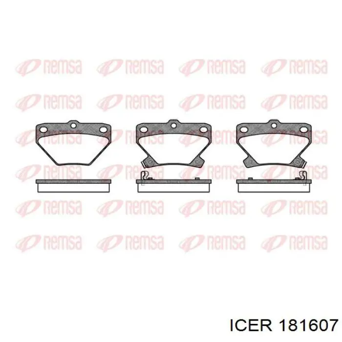 Купить 181607 Icer Колодки тормозные задние, дисковые