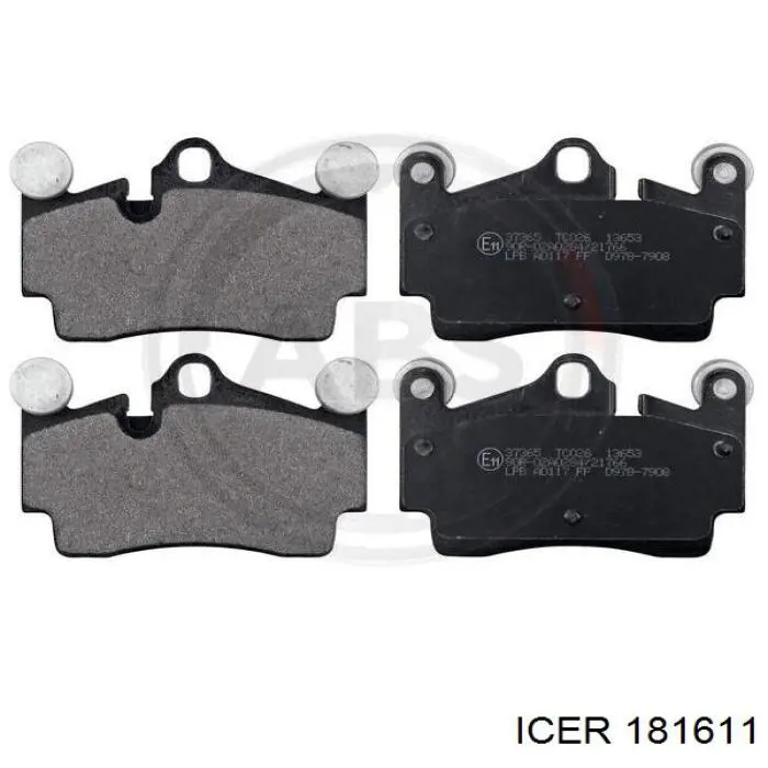 Купить 181611 Icer Колодки тормозные задние, дисковые
