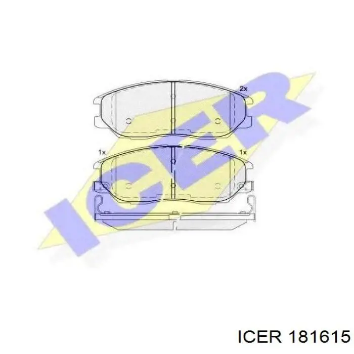 Задние дисковые колодки Icer 181615