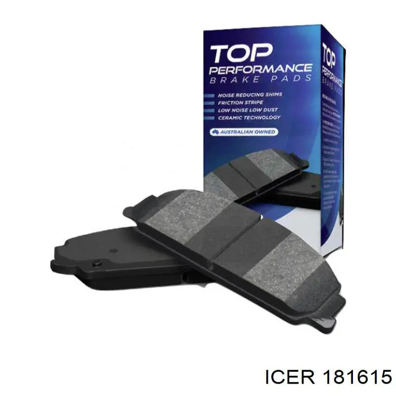 Купить 181615 Icer Колодки тормозные задние, дисковые