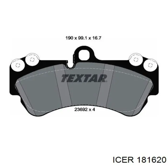 Купить 181620 Icer Колодки тормозные