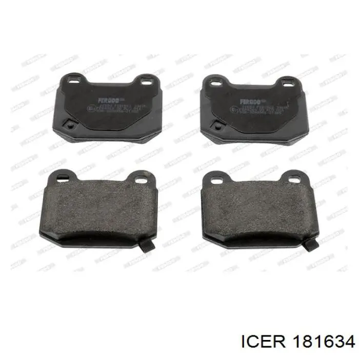 Купить 181634 Icer Колодки тормозные задние, дисковые
