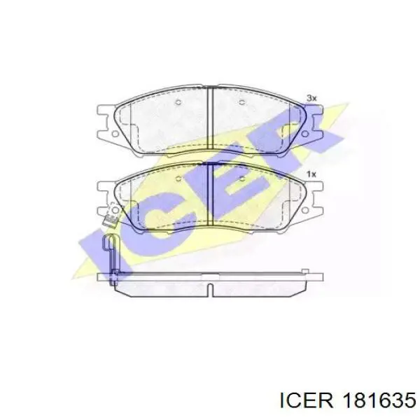 Колодки Icer 181635 цена, от 14.62 USD
