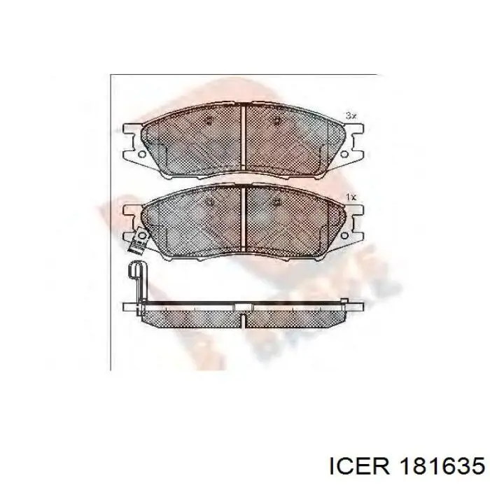 Купить 181635 Icer Колодки тормозные