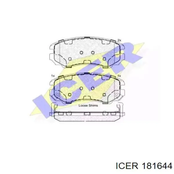 Колодки Icer 181644 цена, от 17.59 USD