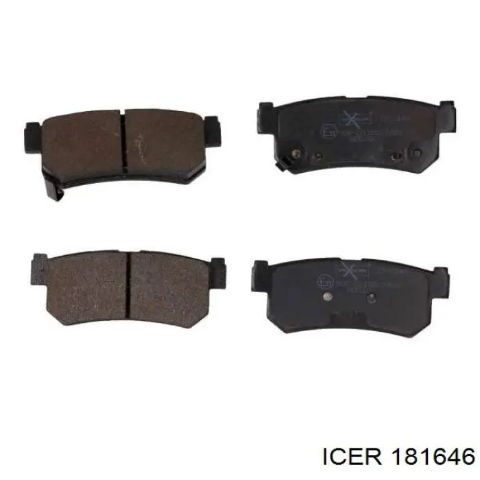 181646 Icer Колодки тормозные дисковые комплект