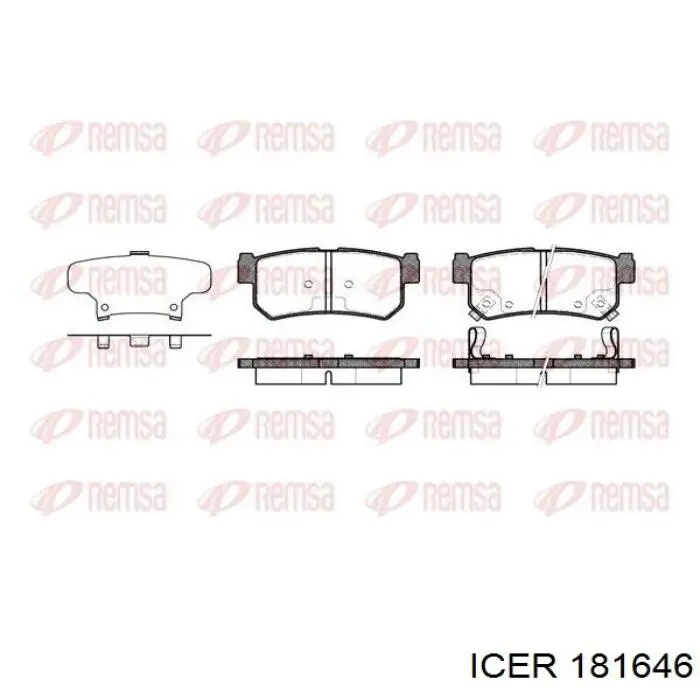 Колодки дисковые  Icer 181646 цена, от 19.05 USD