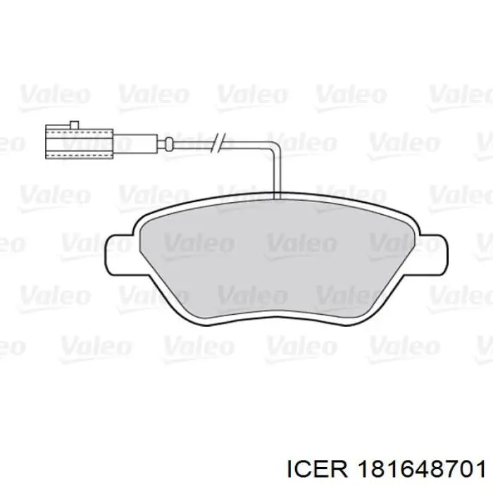 Тормозные колодки Icer 181648701