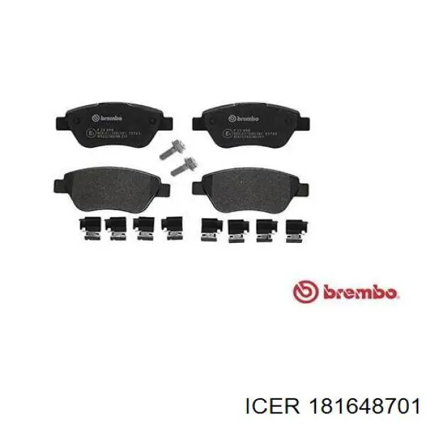 181648701 Icer Колодки передние