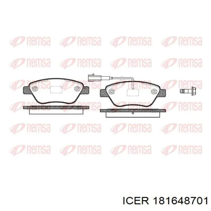 181648701 Icer Колодки передние