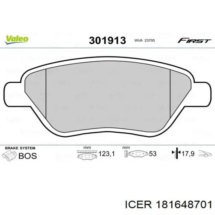 Колодки Icer 181648701 цена, от 21.19 USD