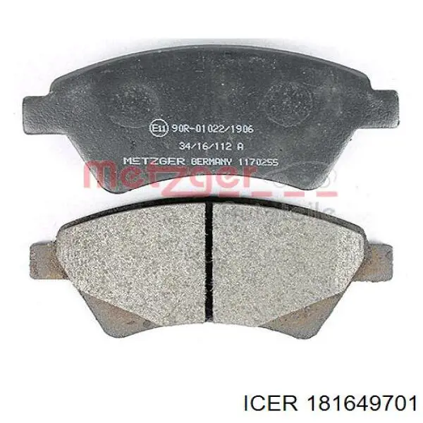 Sapatas do freio dianteiras de disco Icer 181649701 preço, a partir de 39,14 USD