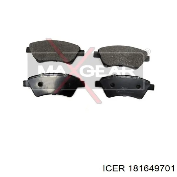 Compre 181649701 Icer Sapatas do freio dianteiras de disco