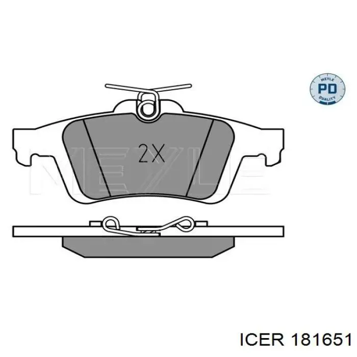 Колодки дисковые  Icer 181651 цена, от 20.53 USD