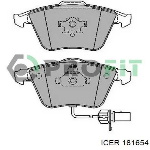 181654 Icer Колодки передние