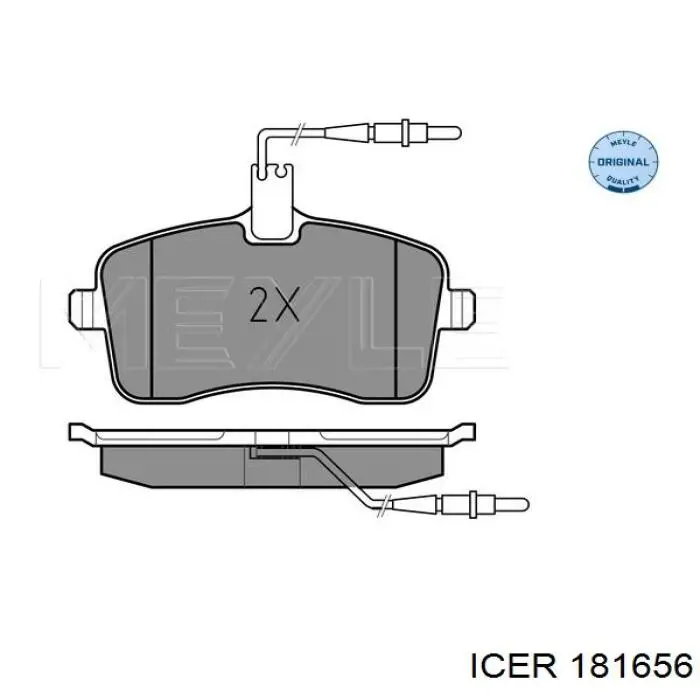 Купить 181656 Icer Колодки тормозные