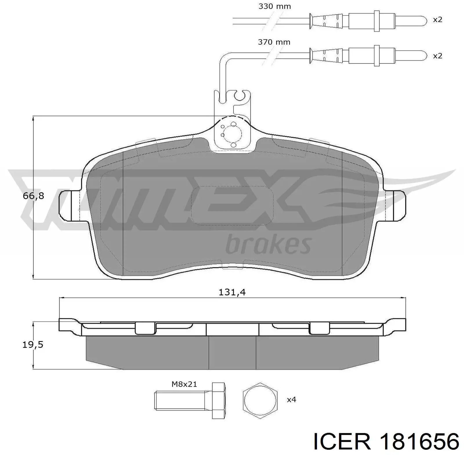 Колодки Icer 181656 цена, от 26.96 USD