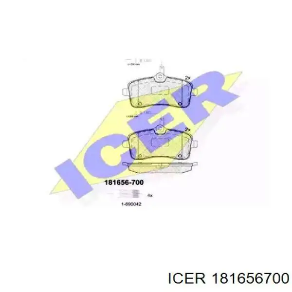 181656700 Icer Колодки передние