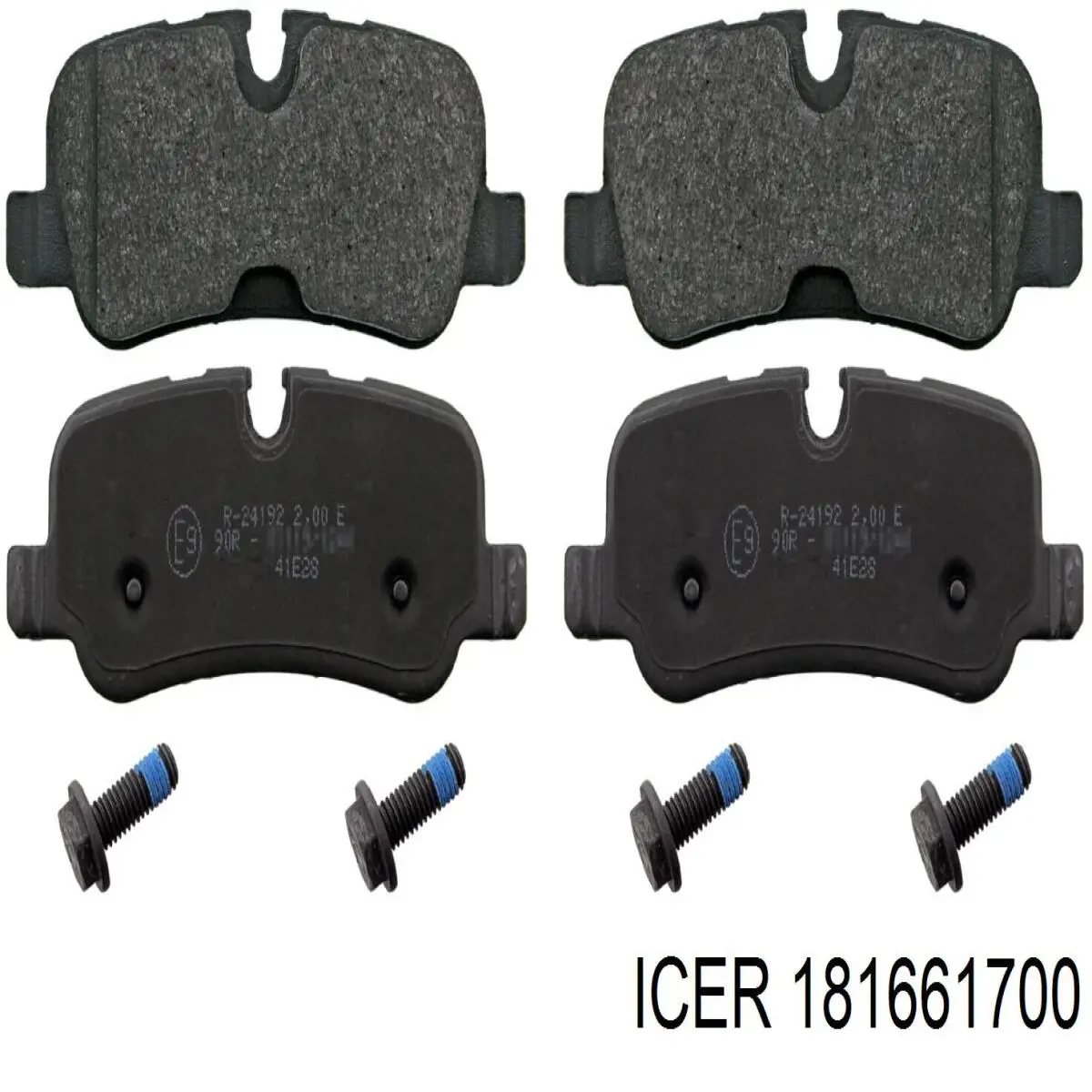 181661700 Icer Колодки тормозные дисковые комплект