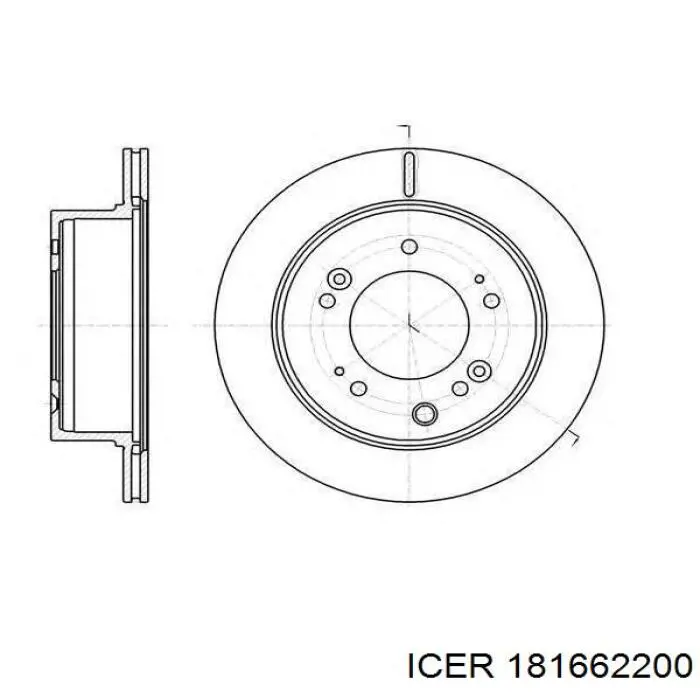 Тормозные колодки Icer 181662200