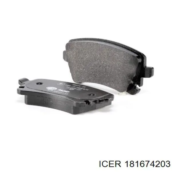Задние тормозные колодки 181674203 Icer